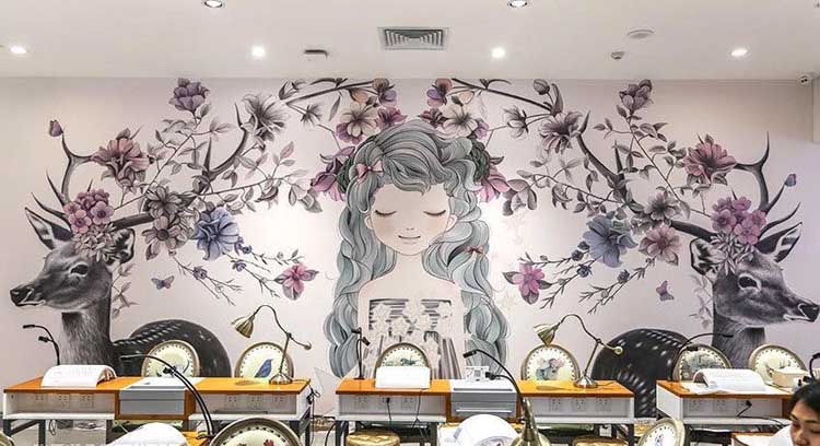 手绘墙画