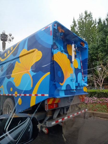 洒水车彩绘