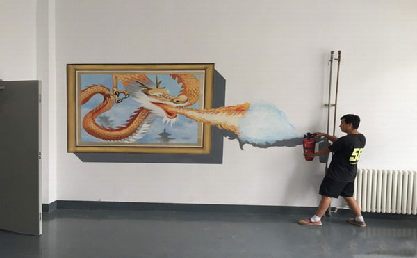 安徽3D立体墙绘壁画