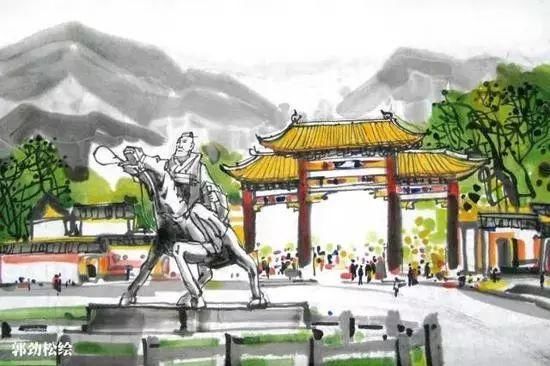 安徽景点手绘墙
