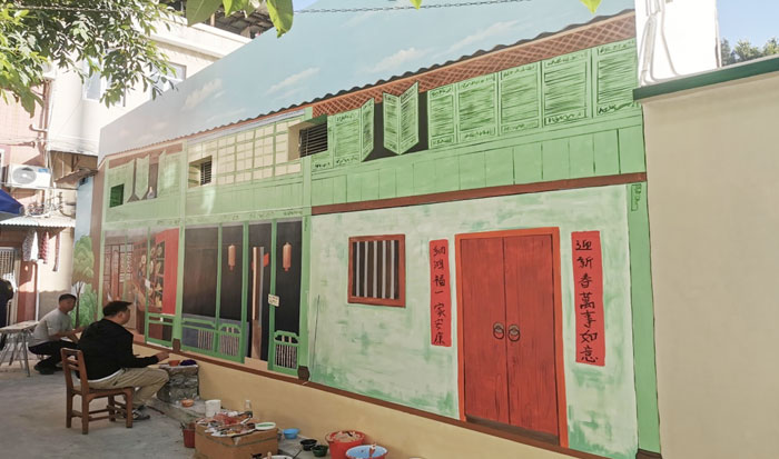 街道文化墙彩绘