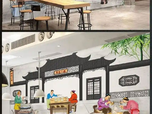 合肥主题餐厅手绘墙