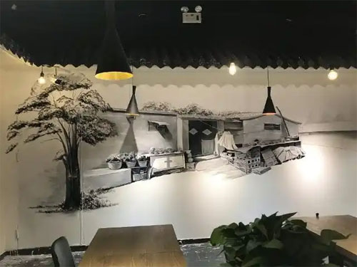 合肥主题餐厅手绘墙