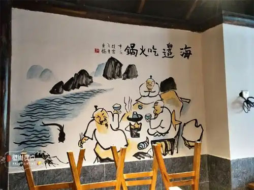 合肥主题餐厅手绘墙