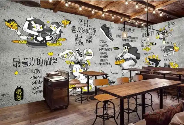合肥主题餐厅手绘墙