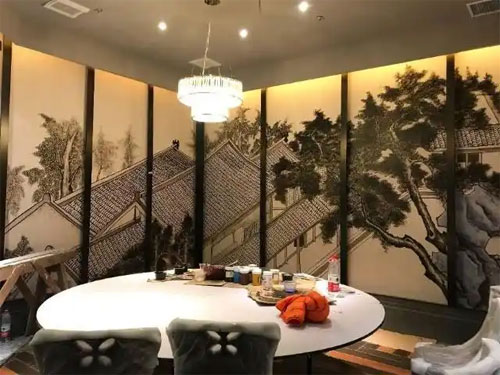 合肥主题餐厅手绘墙